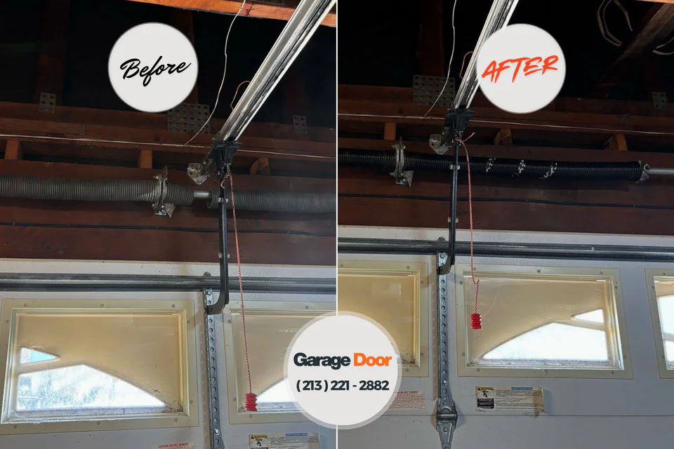 Before and after: Garage Door Service Polkton, NC